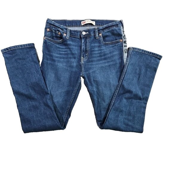 Levi's 502 Jean 20Reg Blue Tapered Leg Denim Tag 30x30 LEVI'S Spelled Out On Leg - Picture 2 of 16